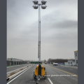 9 m high portable light tower